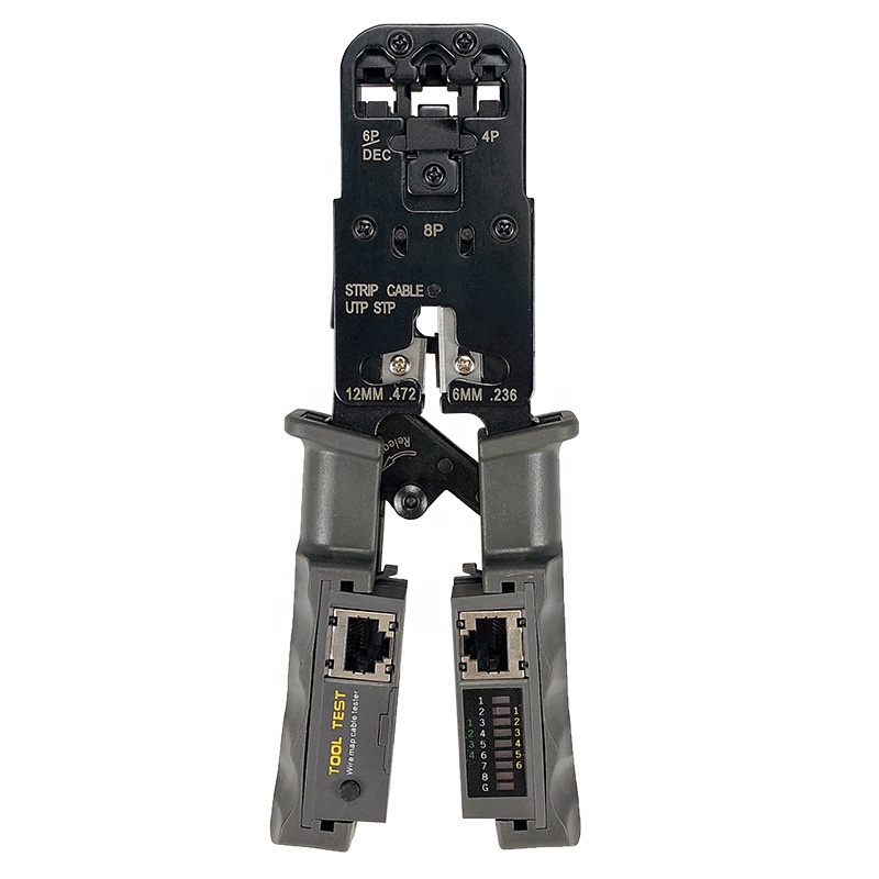 Высокоточный обжимной кабель Ethernet RJ45 разъем для передачи данных, сетевой проводка Cat5 Cat6 Cat6a, тестер, метрические плоскогубцы с кристаллической головкой