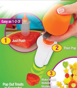 Vente chaude En Plastique Légumes Fruits Cutter Gâteau Décoration <span class=keywords><strong>Kit</strong></span> 6 PCS Articles Ménagers Cuisine Outils Gadget - Product Image 4