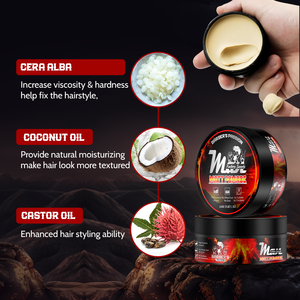 CPNP GMPC, fábrica <span class=keywords><strong>de</strong></span> alta calidad, muestra gratis, pomada <span class=keywords><strong>de</strong></span> arcilla para el cabello ondulada Natural, cera para el cabello, arcilla, cera <span class=keywords><strong>de</strong></span> <span class=keywords><strong>araña</strong></span> - Product Image 5