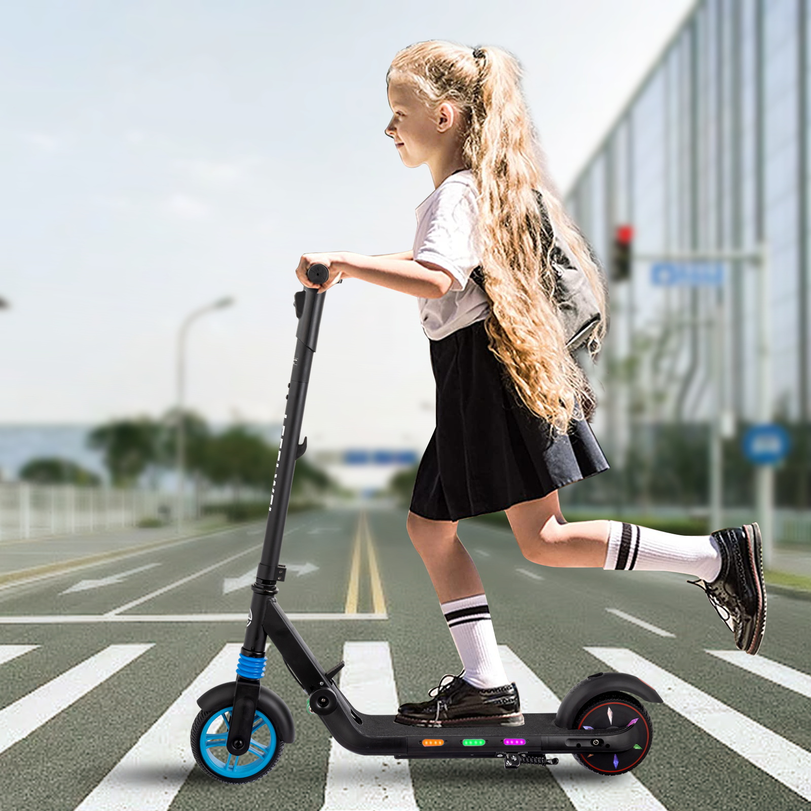 Giocattoli per bambini con scooter elettrici autobilanciati illuminati in stock scooter per bambini monopattino per bambini