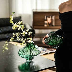 Vase transparent Nordic Valley Canyon inspiré du design danois, récipient hydroponique artistique créatif de luxe, pour la décoration du salon - Product Image 4