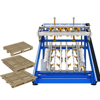 Nouveau fabricant de palettes en bois démantelant la machine de clouage de traitement de bloc de Scaw