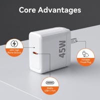 Pengisi Daya Cepat GaN PD 20V2.25A 45W untuk Laptop dan Ponsel