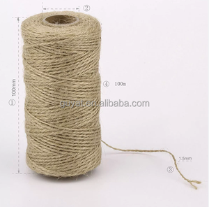 Giá rẻ 100% natrual đay <span class=keywords><strong>twine</strong></span> Linen 1mm-14mm * 2ply/3 ply đay Xoắn <span class=keywords><strong>twine</strong></span> đóng gói Đay dây quà tặng bao bì dây - Product Image 2