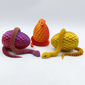 Huevo <span class=keywords><strong>de</strong></span> Víbora <span class=keywords><strong>de</strong></span> Pascua Impreso en 3D Personalizado, Juguete Decorativo Antiestrés para Niños y Niñas, Regalo Novedoso - Product Image 5