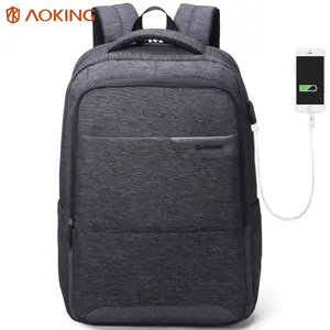 Logo personnalisé 17 pouces sac à dos hommes sac à dos pour ordinateur portable avec usb sac à dos