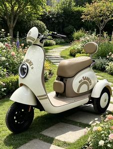 Tricycle électrique rétro mignon à 3 roues, scooter de mobilité compact et élégant, la conduite devient plus fluide - Product Image 6