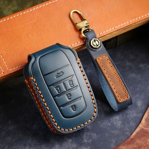 Étui pour clé de voiture compatible avec <span class=keywords><strong>Toyota</strong></span> BZ4 X, <span class=keywords><strong>Corolla</strong></span>, Vios, en cuir Crazy Horse et cuir véritable - Product Image 4