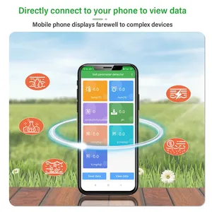 Hedao HDSP-THE01888 cảm biến đất 5-in-1 NPK EC độ ẩm Temp <span class=keywords><strong>PH</strong></span> meter App dữ liệu logger USB có thể sạc lại đất Tester vườn trang trại - Product Image 4