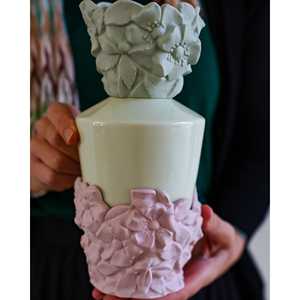 Lampe aromatique Regis Dho Berger, style chinois, huile essentielle, bois et graines, échantillons gratuits de parfums pour la maison - Product Image 1