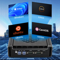 Mini PC Industrial N100 con Intel Celeron de 8.ª/10.ª Generación, Quad Core, Windows, Sin Ventilador, AI Edge, Resistente al Polvo, SSD, DDR4, Enchufe AU y EU, I7, I5