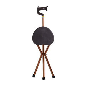 Cane <b>Stool</b> Lightweight Non Slip Triangular Folding Chair For Elderly Walking Support - Product Image 1