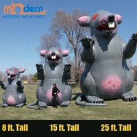 Souris gonflable en forme d'animal de compagnie, jouets de publicité, décoration pour événement