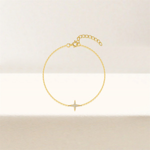 Nouveaux Bracelets Ajustables Cœur et Étoile à Quatre Branches en Zircon Tendance 2024 - Product Image 4
