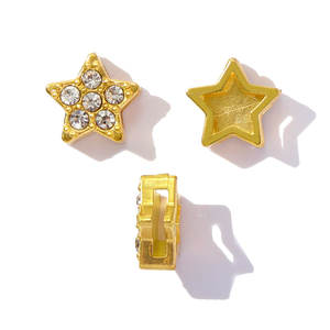 ステンレス鋼ハートスタービーズペンダントイルカクロスラインストーン馬のひづめDIYチャームネックレス女性用ジュエリー - Product Image 4