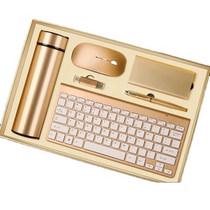 Bộ quà tặng kinh doanh 5 thành 1 bàn phím không dây + Chuột + Bút + Điện thoại di động + Ổ USB OTG - Product Image 1