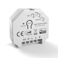 Lampu Dim LED Pintar Zwave, 220V ~ 240V 250W Tidak Netral Trailing Edge Universal Press Zwave