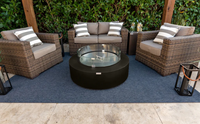 Ensemble de mobilier d'extérieur pour table de foyer avec table de foyer