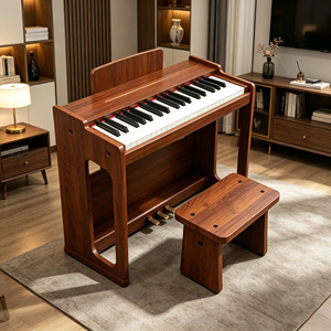 <span class=keywords><strong>KERID</strong></span> personalizado de madera Digital portátil Mini Piano teclado instrumentos musicales chico 37 teclas Piano electrónico adecuado para niños - Product Image 1