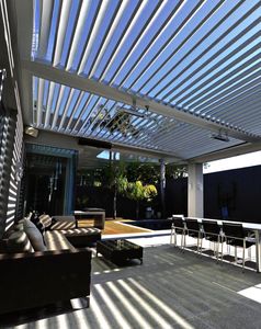 XHS Toldo Jardín Gazebo impermeable Kits de persianas al aire libre Sistema de techo Pérgola para la venta Modo de aluminio bioclimático de metal motorizado - Product Image 5