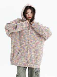 Felpa con cappuccio da <span class=keywords><strong>donna</strong></span> taglie forti con zip, tinta unita, modello Santos, giacca casual oversize di design - Product Image 2