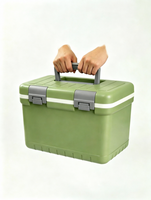 Glacière à injection 10L couleur personnalisée RL-10, design professionnel élégant vs robuste rotomoulé, boîte thermique portable pour branding professionnel