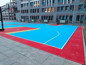 Pickleball Court Mat Interlocking <b>PVC</b> <b>Tiles</b> Eco-Friendly Anti-Bacterial Portable Outdoor Tennis Surface Shock Sports Flooring - Product Image 4