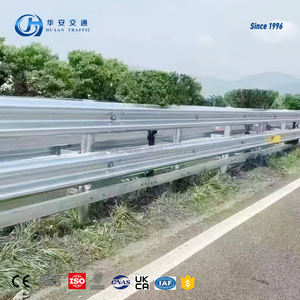 道路使用のための高速道路3波ガードレール波形鋼柱農村道路金属ガードレールパネル - Product Image 4