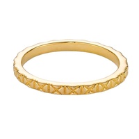 Gemnel Messing Großhandel Trendiger Party-Ring 18k Vergoldet Rhodium-Beschichtet Minimalistischer Verstellbarer X-Kreuz-Ring für Damen