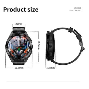 Montre connectée Android <span class=keywords><strong>Appllp</strong></span> 4 Pro avec téléphone, Wifi, GPS, moniteur de fréquence cardiaque, 6 Go + 128 Go, double caméra pour téléphone - Product Image 6