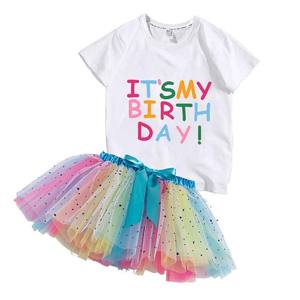 Bambini 2023 nuovi arrivi completi di compleanno 8 anni abbigliamento di compleanno per bambini abiti da ragazza DGHB-044 - Product Image 4