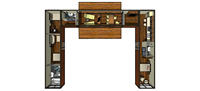 Maison en conteneur avec salle de bain et cuisine
