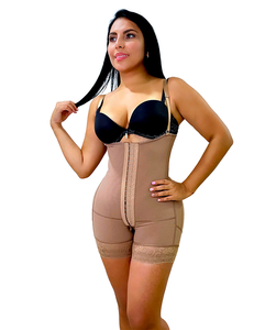 Faja Cachetera Con Broches Venta al por mayor Fajas para mujeres Posparto Mediados de muslo Alta Compresión Moldeador de cuerpo completo - Product Image 5