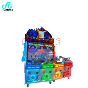 Divertido tirador de arcade con monedas para 4 jugadores, simulador de juego de disparos - Product Image 4