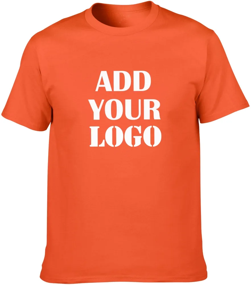 Camiseta con estampado de algodón 100% personalizado para hombre, ropa de gimnasio, con logotipo y diseño, envío gratis