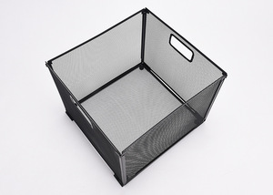 Bán Buôn Hình Vuông Kim Loại Lưới Văn Phòng Văn Phòng Phẩm Gấp Giỏ Bàn Hàng Đầu Đồ Lặt Vặt Tổ Chức Cho Nhà Văn Phòng Lưu Trữ - Product Image 5