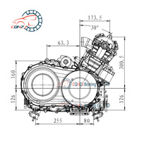 Motores ATV UTV CQHZJ al por mayor con cilindro único 4 tiempos 500cc 600cc 650cc
