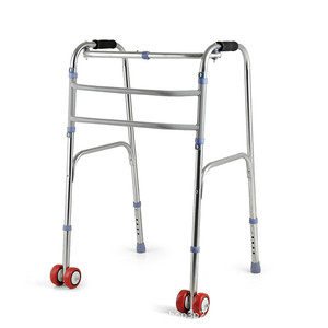 Andador Qianzhongyi de Acero Inoxidable con Barra Antideslizante de Una Sola Curva, Dispositivo de Apoyo para la Movilidad de Personas Mayores - Product Image 2