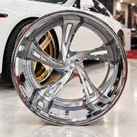 Jantes forgées Chrome Deep Lip 2 pièces 20 22 24 26 pouces 5x114.3 5x120 5x127 pour Chevy Camaro Chevelle Impala Muscle Car