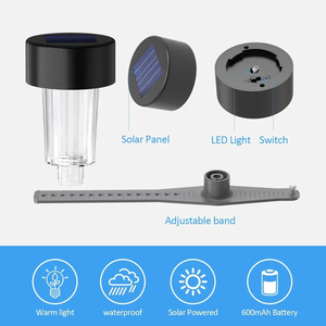 Lampe solaire <span class=keywords><strong>LED</strong></span> étanche en acier inoxydable pour <span class=keywords><strong>piscine</strong></span>, à poser au <span class=keywords><strong>sol</strong></span>, pour clôture de <span class=keywords><strong>piscine</strong></span> extérieure, accessoires décoratifs - Product Image 6