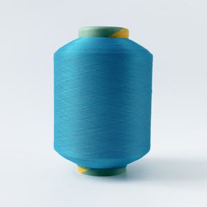 Fil de polyester monofilament et fil de spandex recouvert simple SCY, teint, à haute flexibilité, livraison rapide, 2075 3075 4075, pour tricotage - Product Image 1