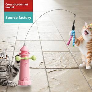 Fabricante de Artículos para <span class=keywords><strong>Mascotas</strong></span>, Venta al por Mayor, Nuevo Juguete Giratorio para Gatos con Ventosa en Forma de Faro, Modelo DT-01 - Product Image 2