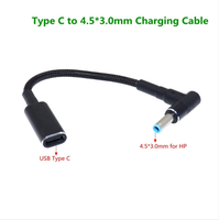 Kabel Charger USB Type C Female 100W ke 4.5*3.0mm PD untuk Laptop HP