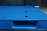 NEXARA Capacité de charge de 4 tonnes Rayonnage de stockage d'entrepôt en HDPE 22KG 1500*1300*170mm Palette en plastique euro Surface plane Simple face 4 voies