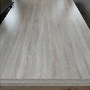 9-25mm grano de madera de aglomerado de melamina/tablero de partículas