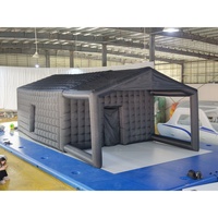 Nouvelle conception de tente gonflable en forme de cube d'air, tente de discothèque gonflable pour les événements de fête, les spectacles et les entreprises