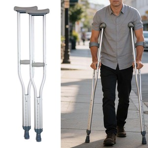 <span class=keywords><strong>Muletas</strong></span> Médicas Ajustables de Aleación de Aluminio Ligera y Duradera BLISS China para Adultos Mayores, Capacidad de Carga de 300 lb, Venta al por Mayor - Product Image 1