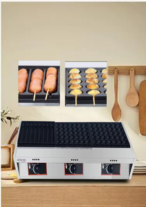 Máy nướng thịt bằng gas hai mặt chuyên nghiệp của Trung Quốc, nướng xúc xích, chiên trứng, tất cả trong một, máy làm thịt viên bạch tuộc - Product Image 3