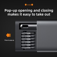 Kit d'outils de réparation de précision avec mini tournevis magnétique et poignée en aluminium entièrement mat pour la réparation de téléphones