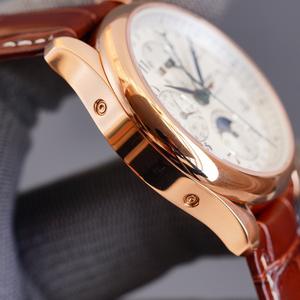 Reloj Master de Ocho Agujas con Fase Lunar, Acero Inoxidable 316, Esfera de 40 mm, Correa de Cuero, Resistente al Agua hasta 30 m - Product Image 6